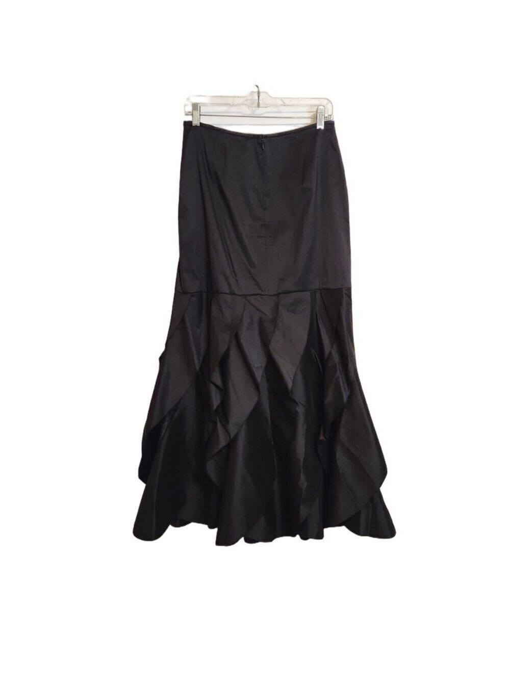 KM Collections Black Maxi Mermaid Skirt Size 8 - Picture 4 of 11